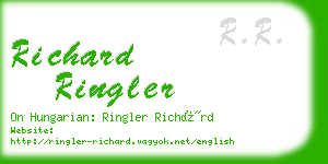 richard ringler business card